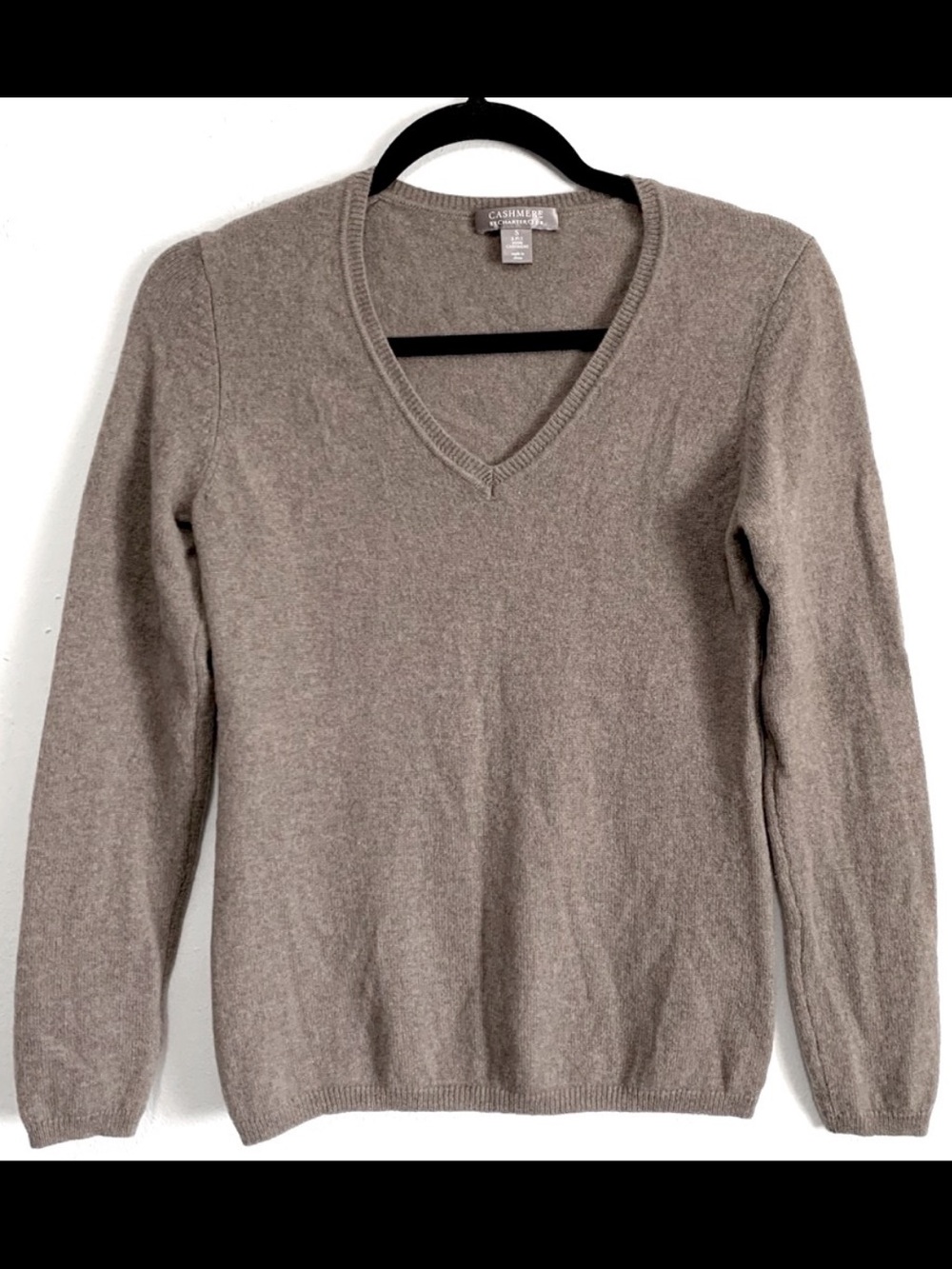 Cashmere By Charter Club 2-Ply 100% Cashmere V-Neck Knit Sweater